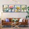 4 Pack Paint by Numbers for Adults & Beginners – Easy Flower Canvas Painting Kits for Home Wall Decor, 12x16 Inch Each